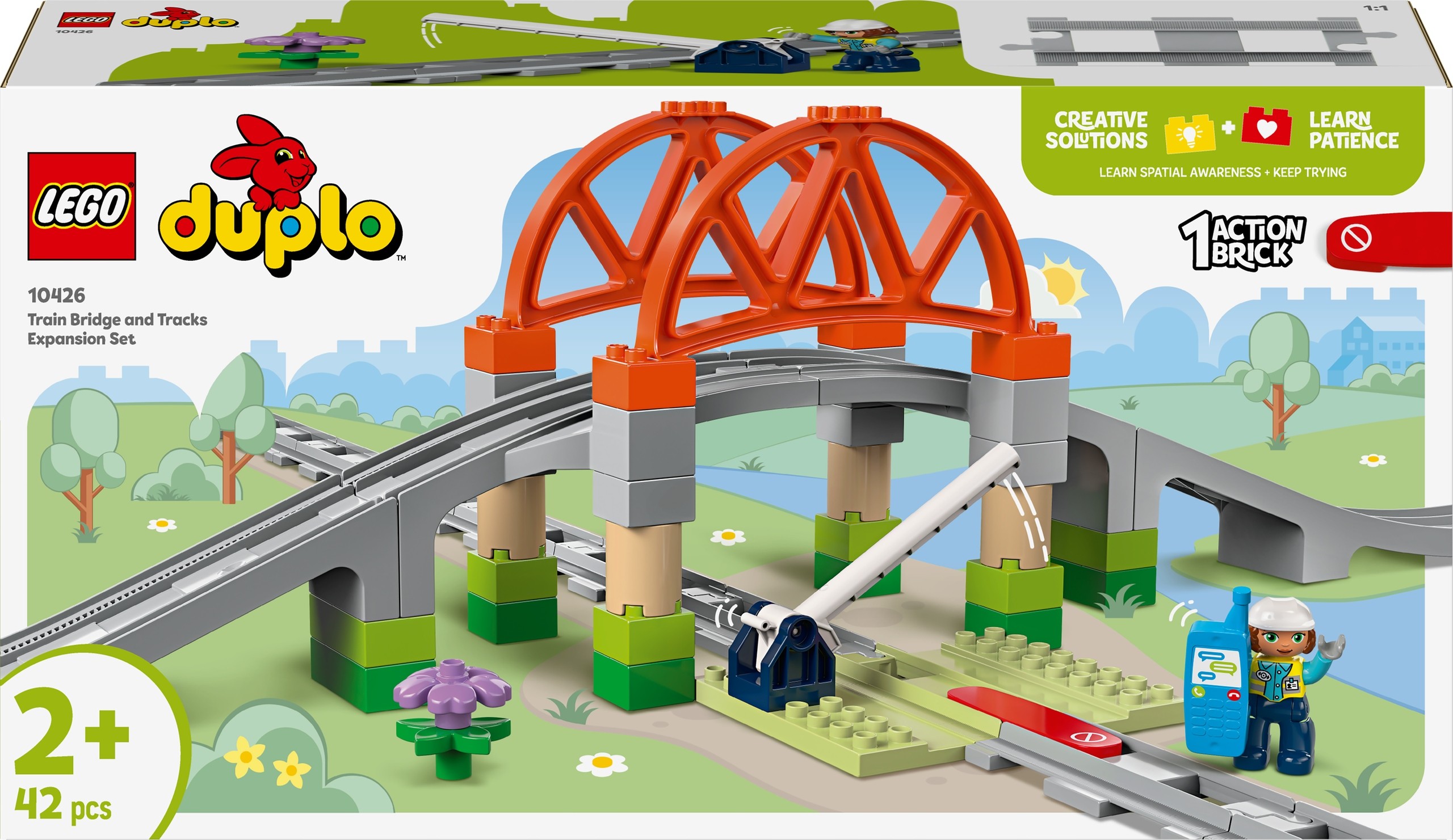 LEGO Duplo 10426 DUPLO 10426 Železničný most a koľaje – rozširujúca sada